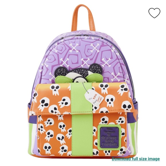 NEW Disney Nightmare Before Christmas Scary Teddy Present Mini Backpack - Picture 2 of 8